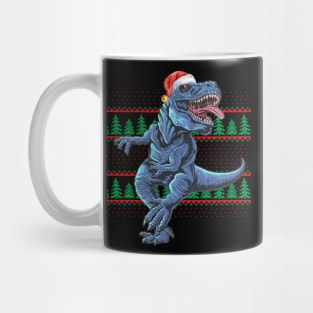 Dinosaur Ugly Christmas Sweater Mug